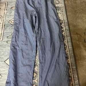 SHEIN Navy Striped cozy pants